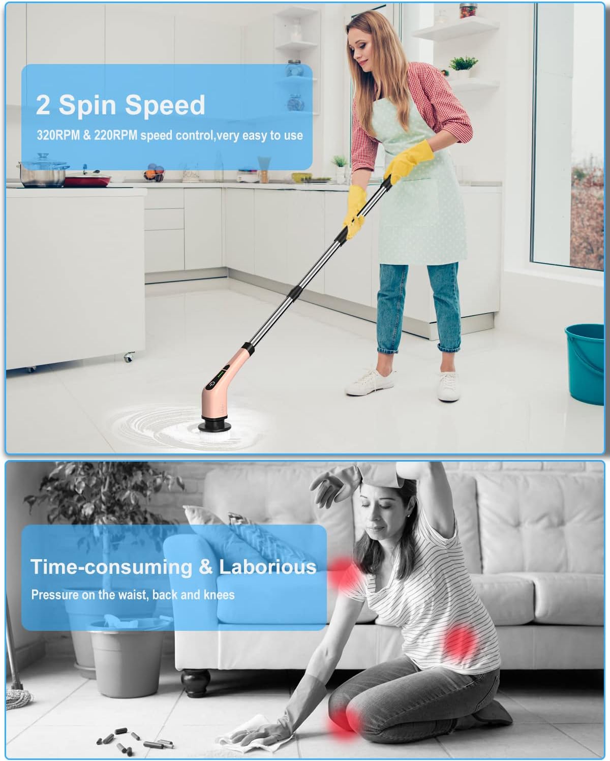 Cordless Spin Scrubber Cleaner